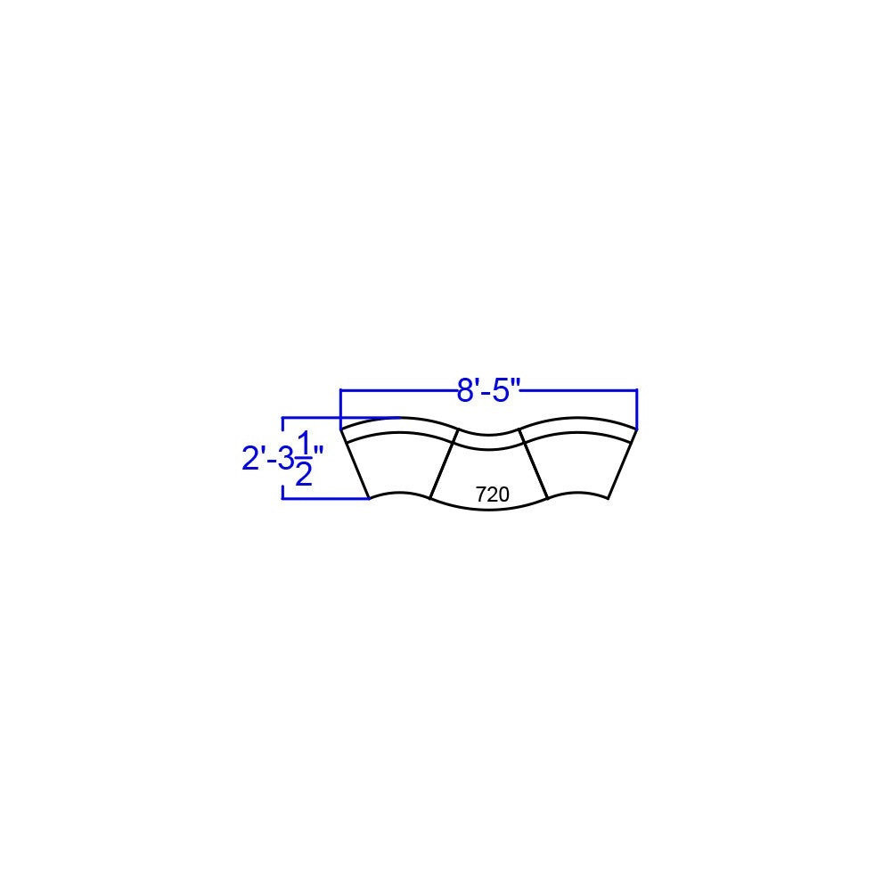 Black LeatherSoft Reception Configuration, 3 Pieces