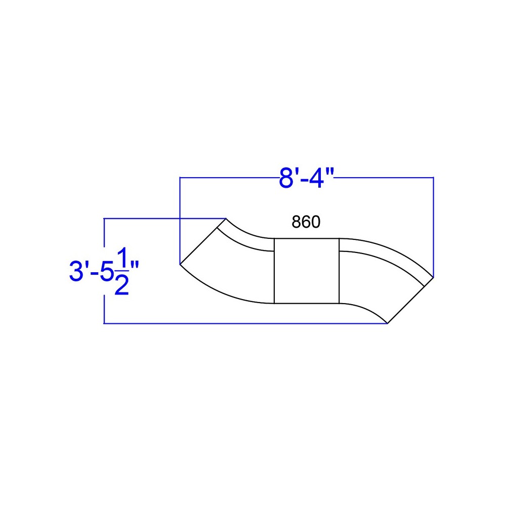Black LeatherSoft Reception Configuration, 4 Pieces