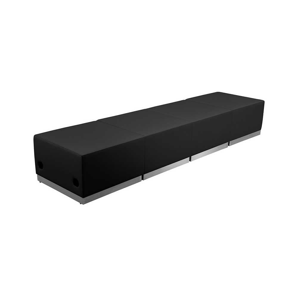 Black LeatherSoft Reception Configuration, 4 Pieces