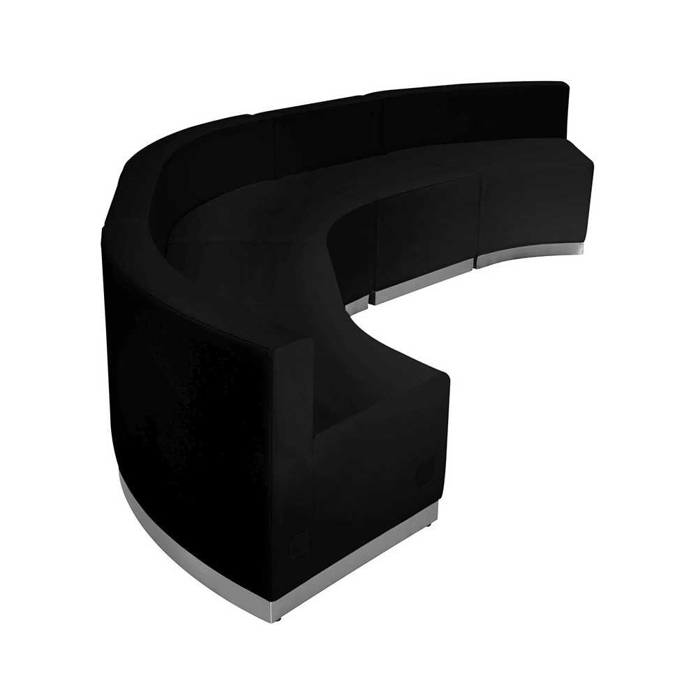 Black LeatherSoft Reception Configuration, 5 Pieces