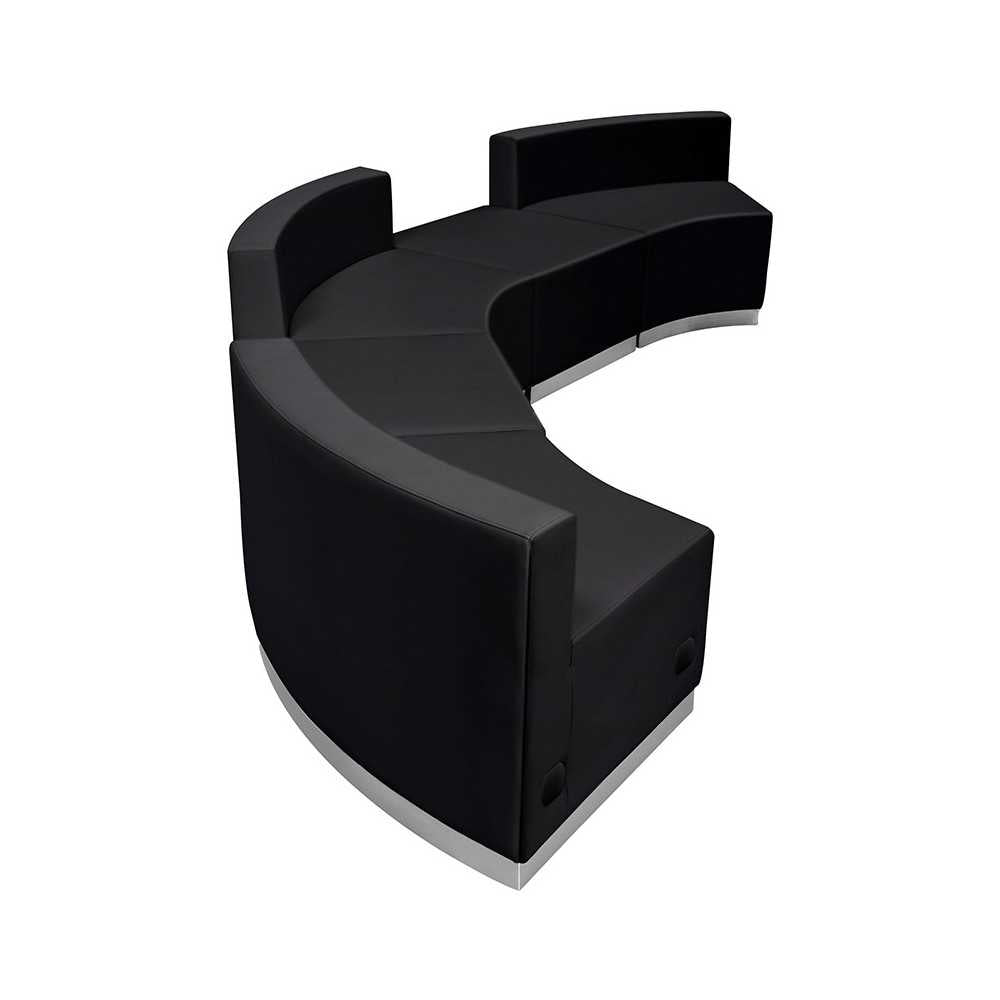 Black LeatherSoft Reception Configuration, 5 Pieces
