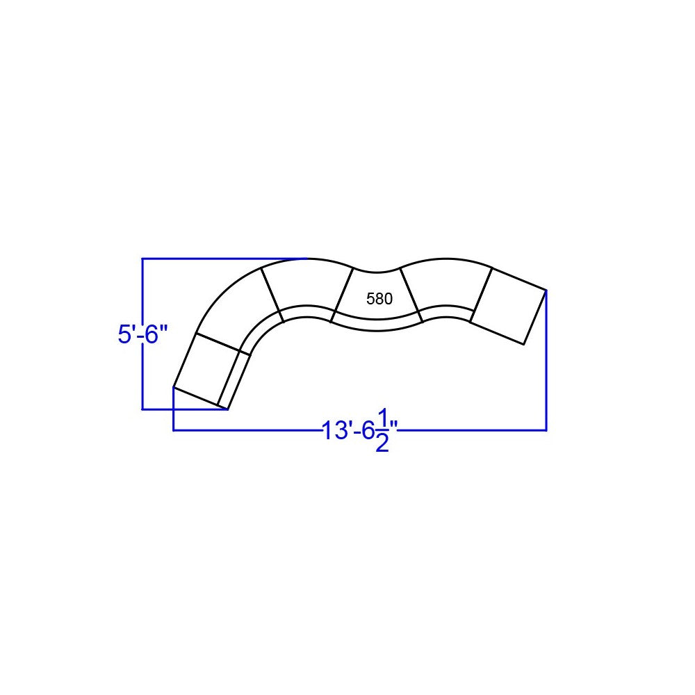 Black LeatherSoft Reception Configuration, 6 Pieces