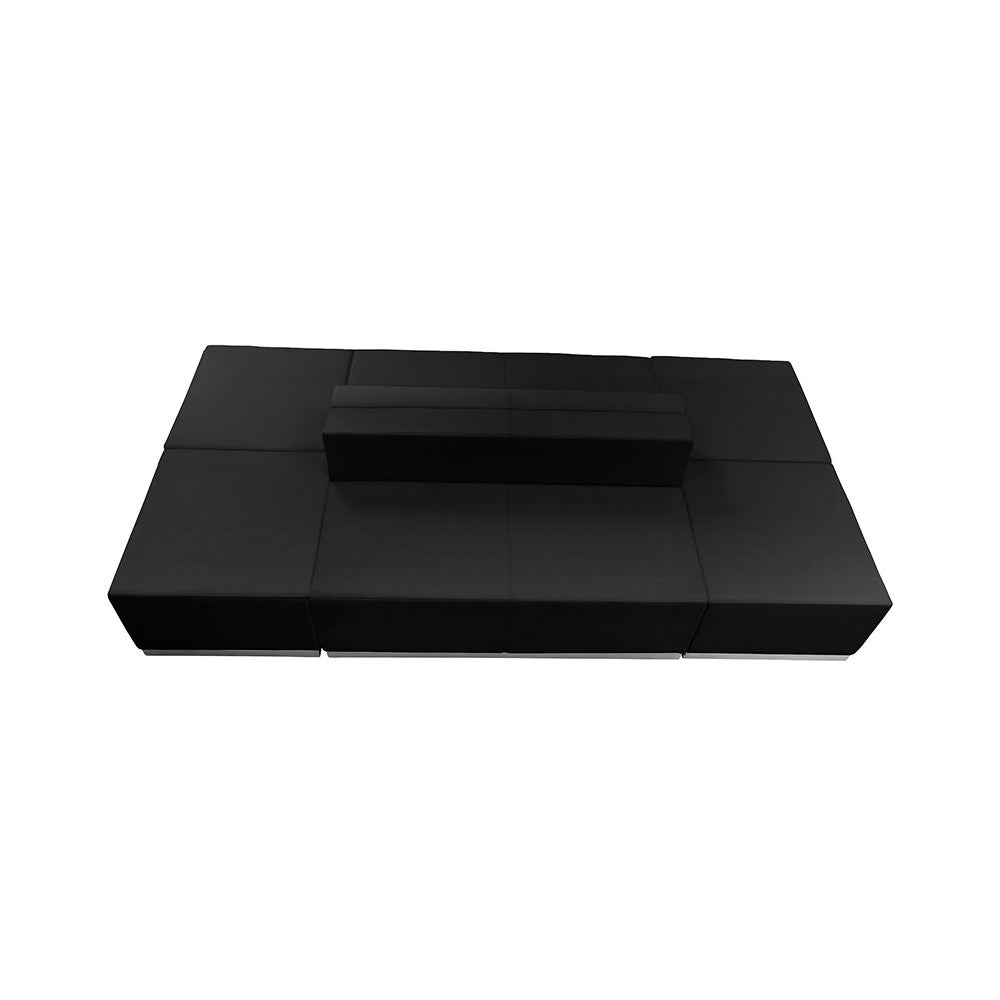 Black LeatherSoft Reception Configuration, 6 Pieces