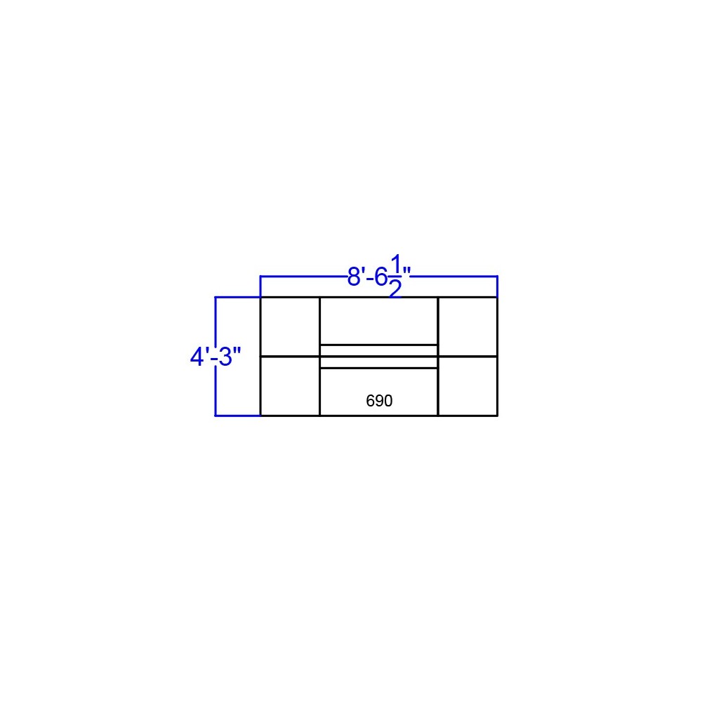 Black LeatherSoft Reception Configuration, 6 Pieces