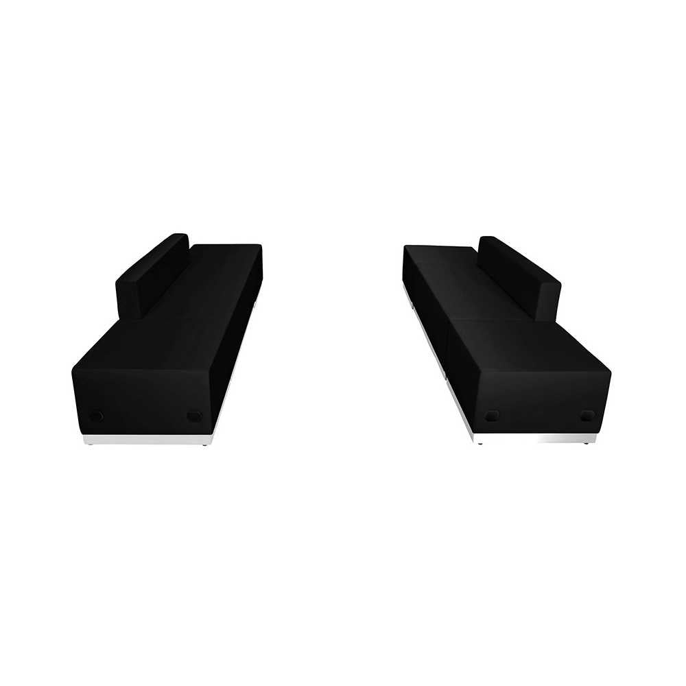 Black LeatherSoft Reception Configuration, 6 Pieces