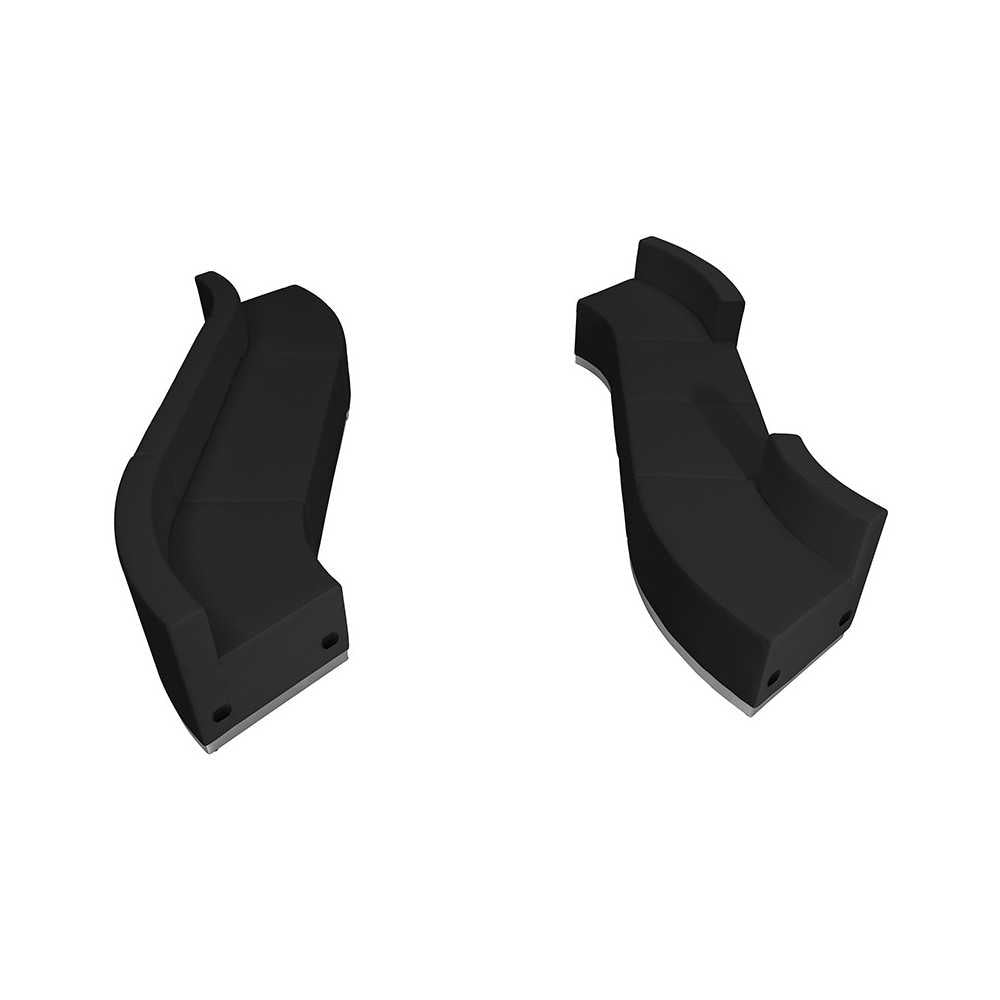 Black LeatherSoft Reception Configuration, 7 Pieces