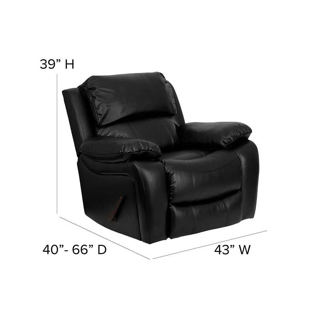 Black LeatherSoft Rocker Recliner