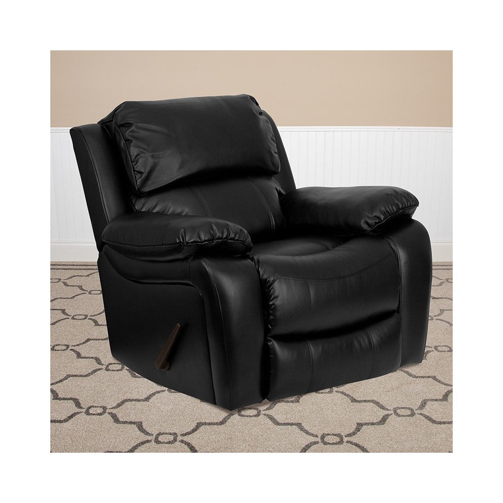 Black LeatherSoft Rocker Recliner
