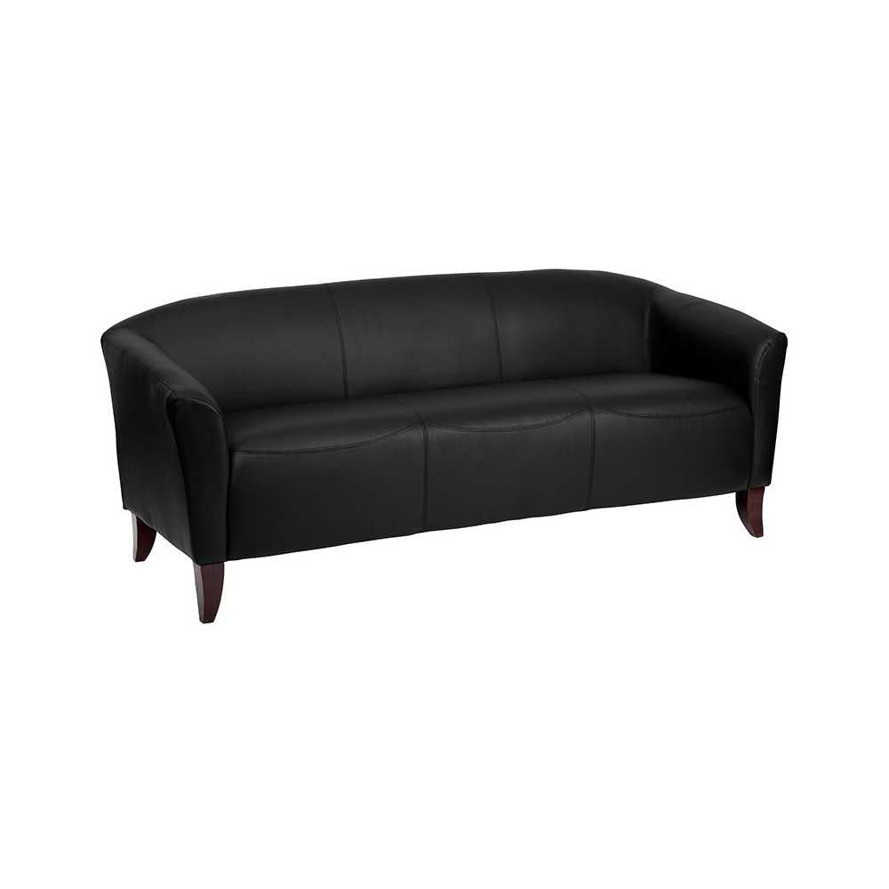 Black LeatherSoft Sofa