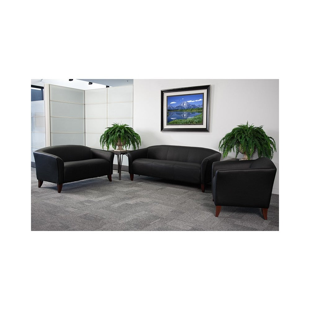 Black LeatherSoft Sofa