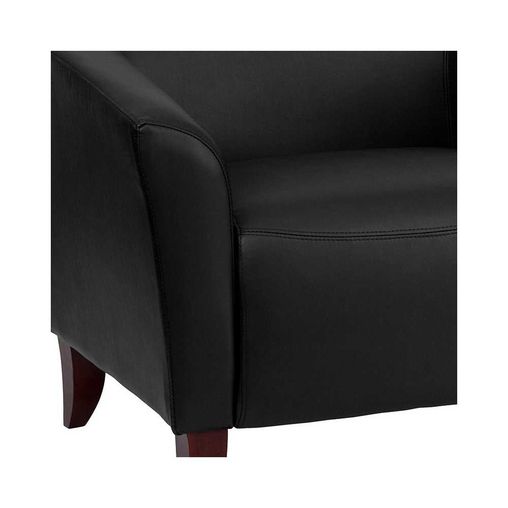 Black LeatherSoft Sofa