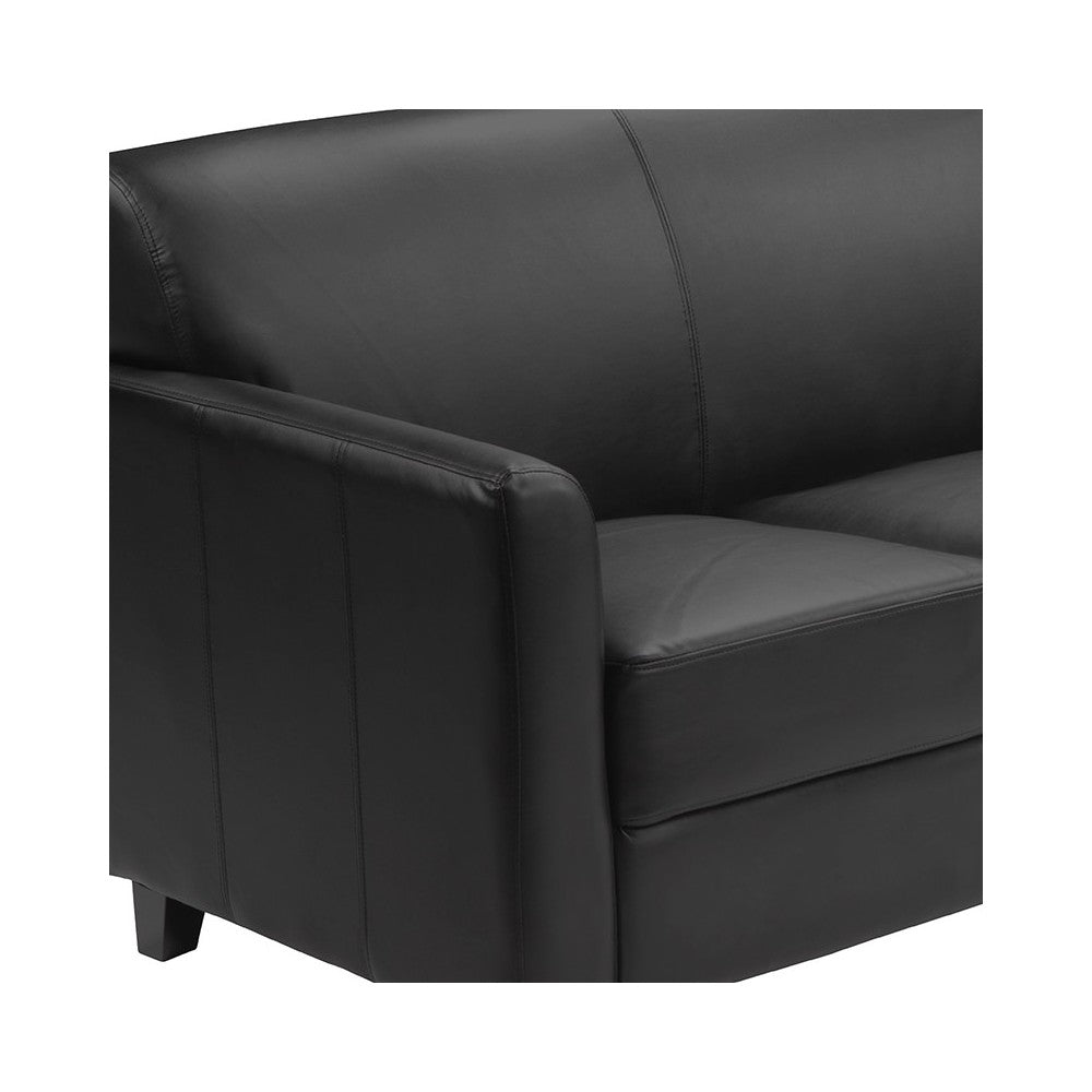 Black LeatherSoft Sofa