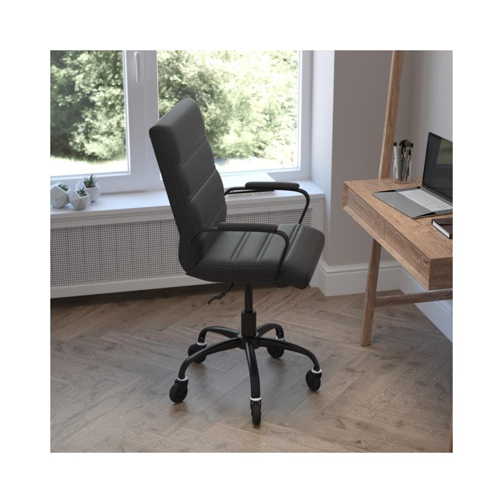 Black LeatherSoft with Black Frame Chair