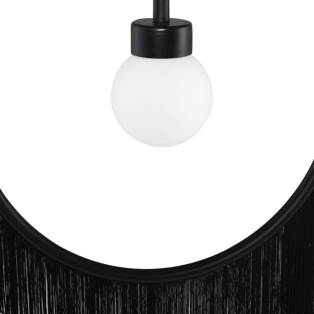 Blanca Black Fabric Pendant Lighting