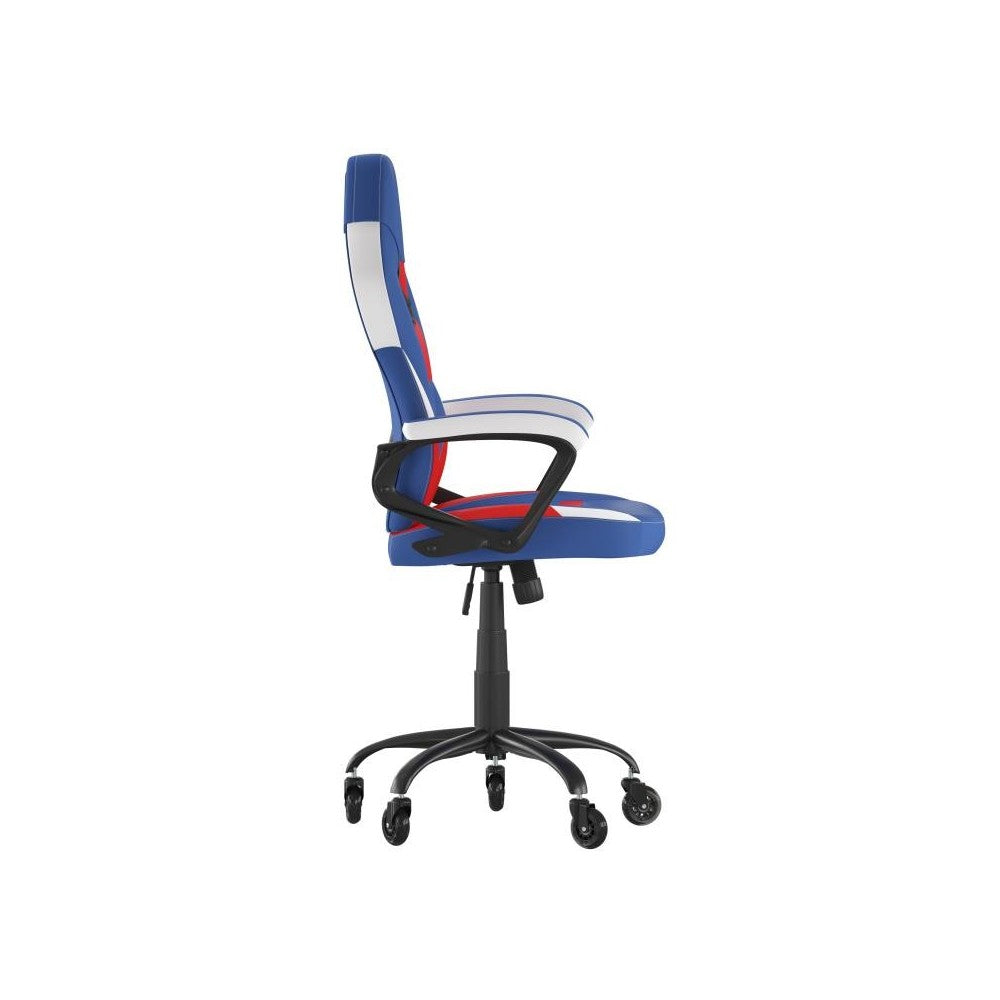 Blue & Red Chair-Skate Wheels