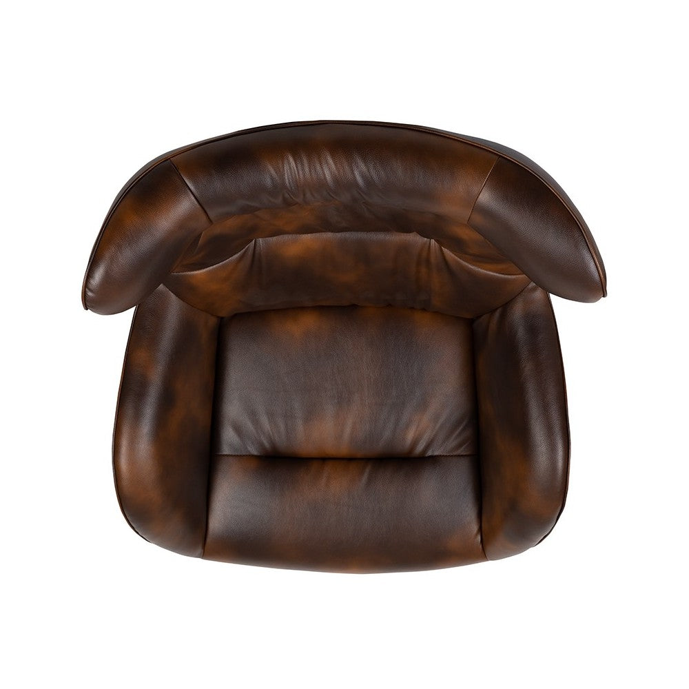 Bomber Jacket LeatherSoft Swivel Wing Chair