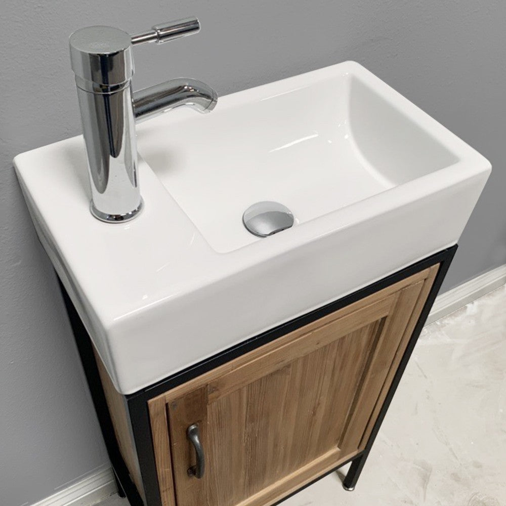 Bristol 18.5" Single Sink Vanity in Natural