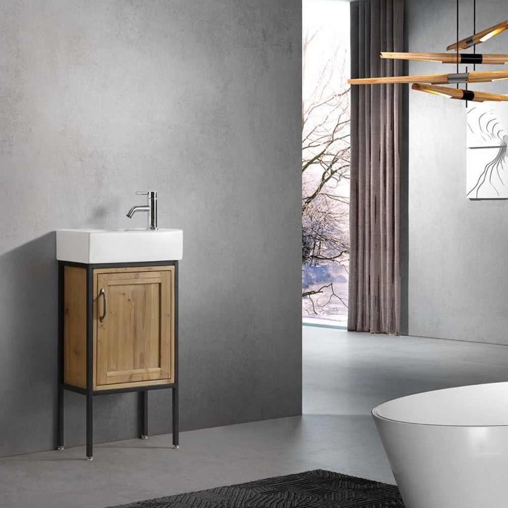Bristol 18.5" Single Sink Vanity in Natural