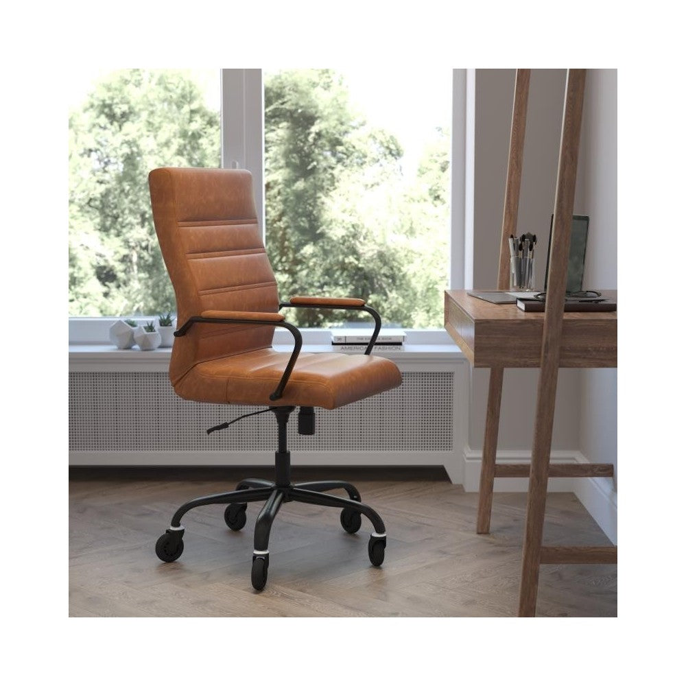 Brown Chair with Skate Wheels