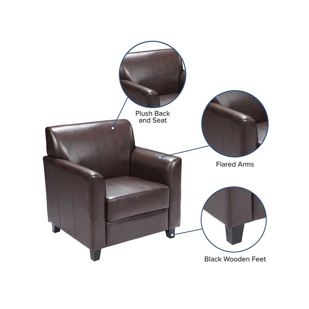 Brown LeatherSoft Chair