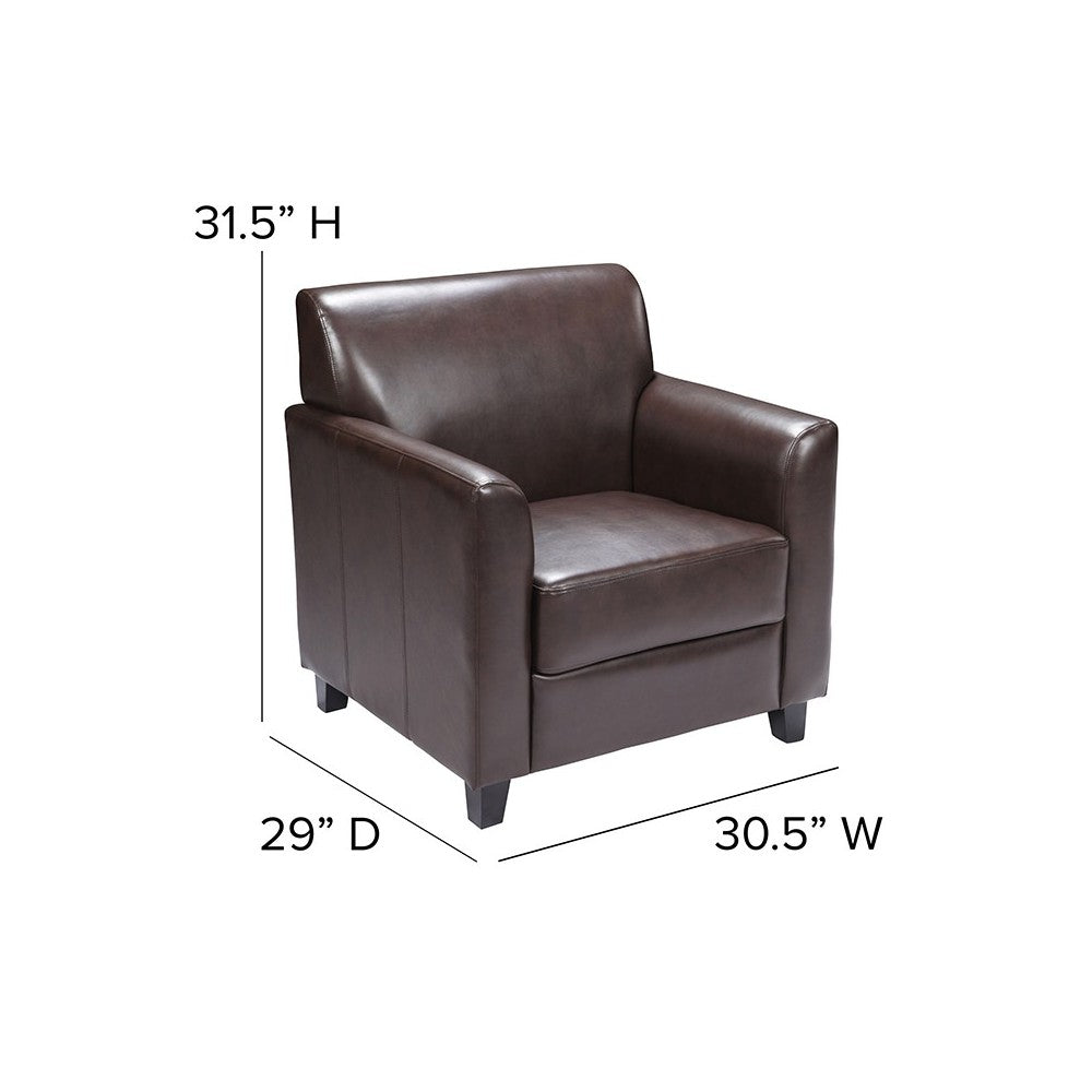 Brown LeatherSoft Chair