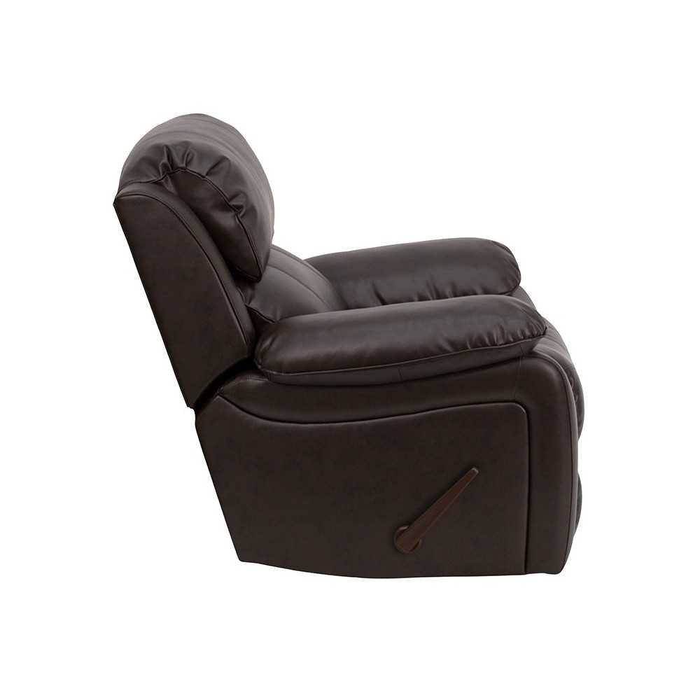 Brown LeatherSoft Rocker Recliner