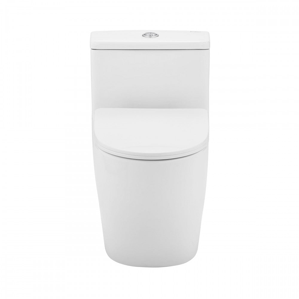 Brusque One-Piece Elongated Toilet Vortex Dual-Flush 0.8/1.18 gpf