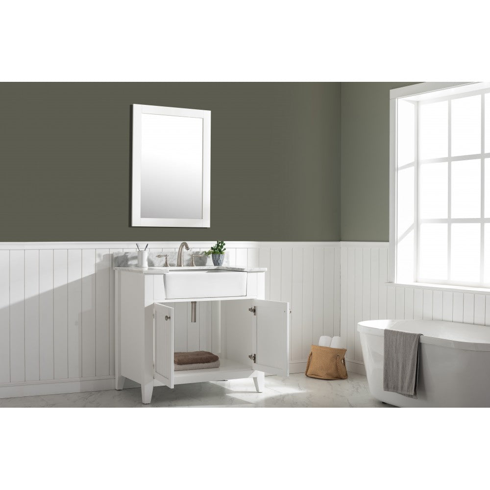Burbank 36" Single Vanity in White