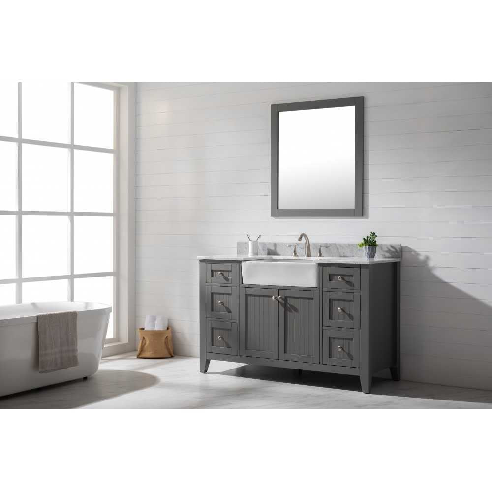 Burbank 54" Single Vanity in Gray