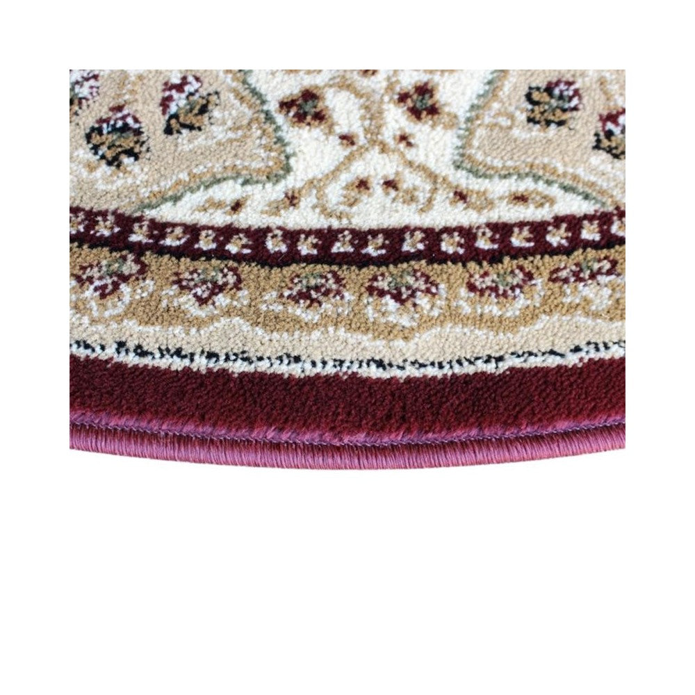 Burgundy 7x7 Persian Area Rug