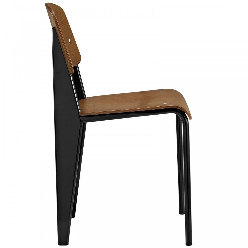 Cabin Dining Side Chair, Walnut Black