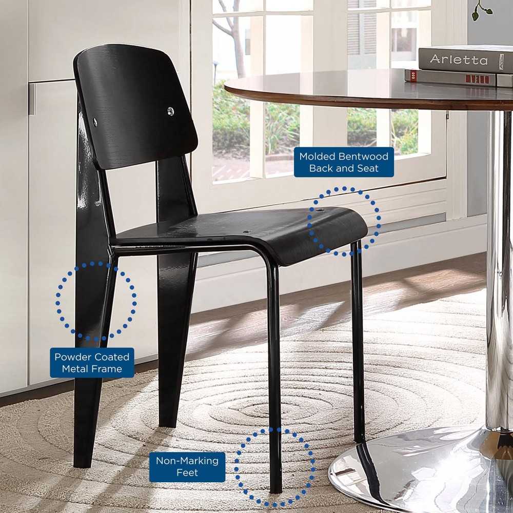 Cabin Dining Side Chair, Black Black