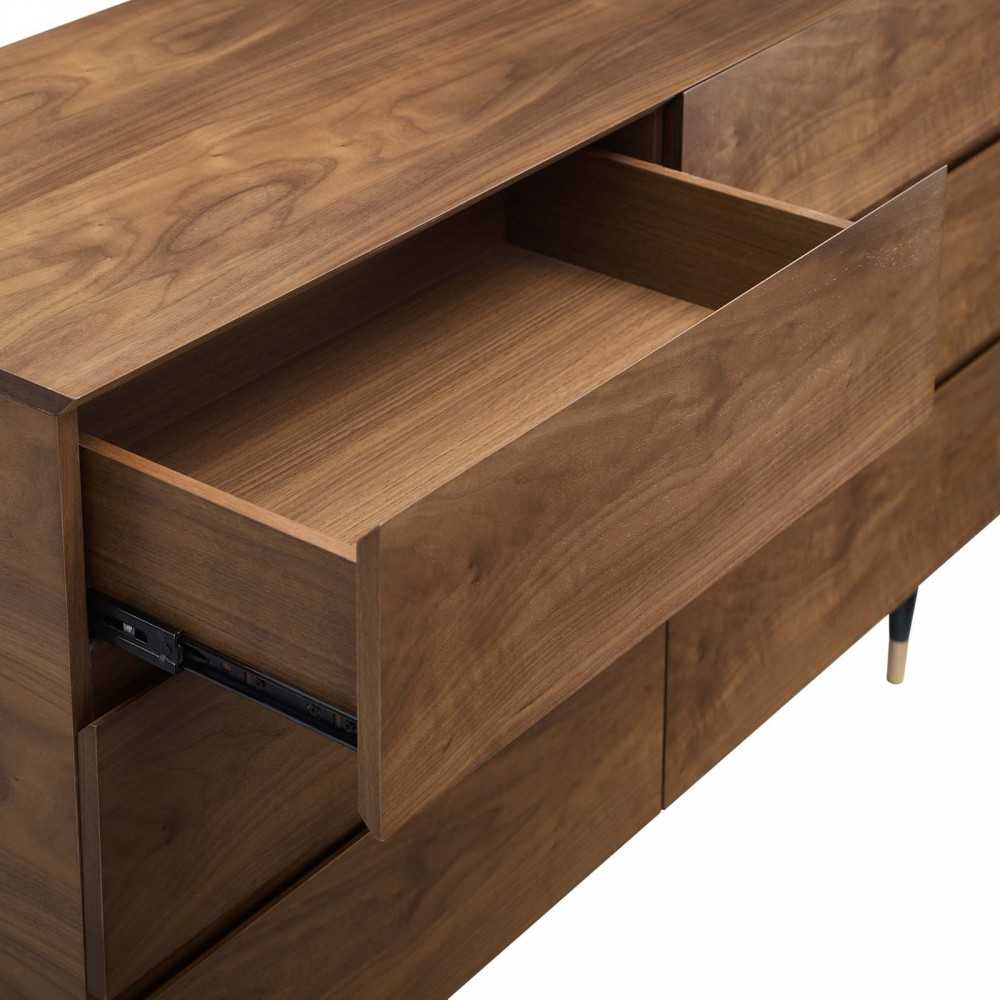 Caima 5-Piece Bedroom Set, Walnut, MOD-6300-WAL-SET