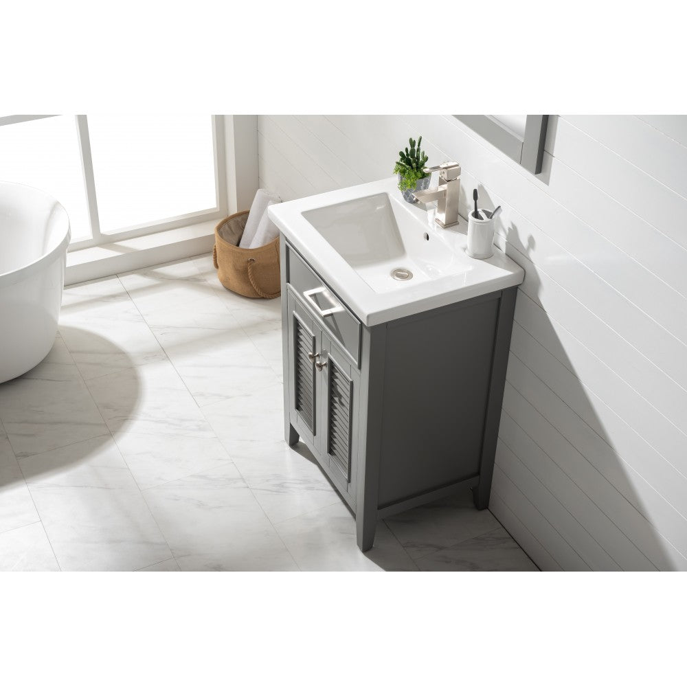 Cameron 24" Single Sink Vanity In Gray
