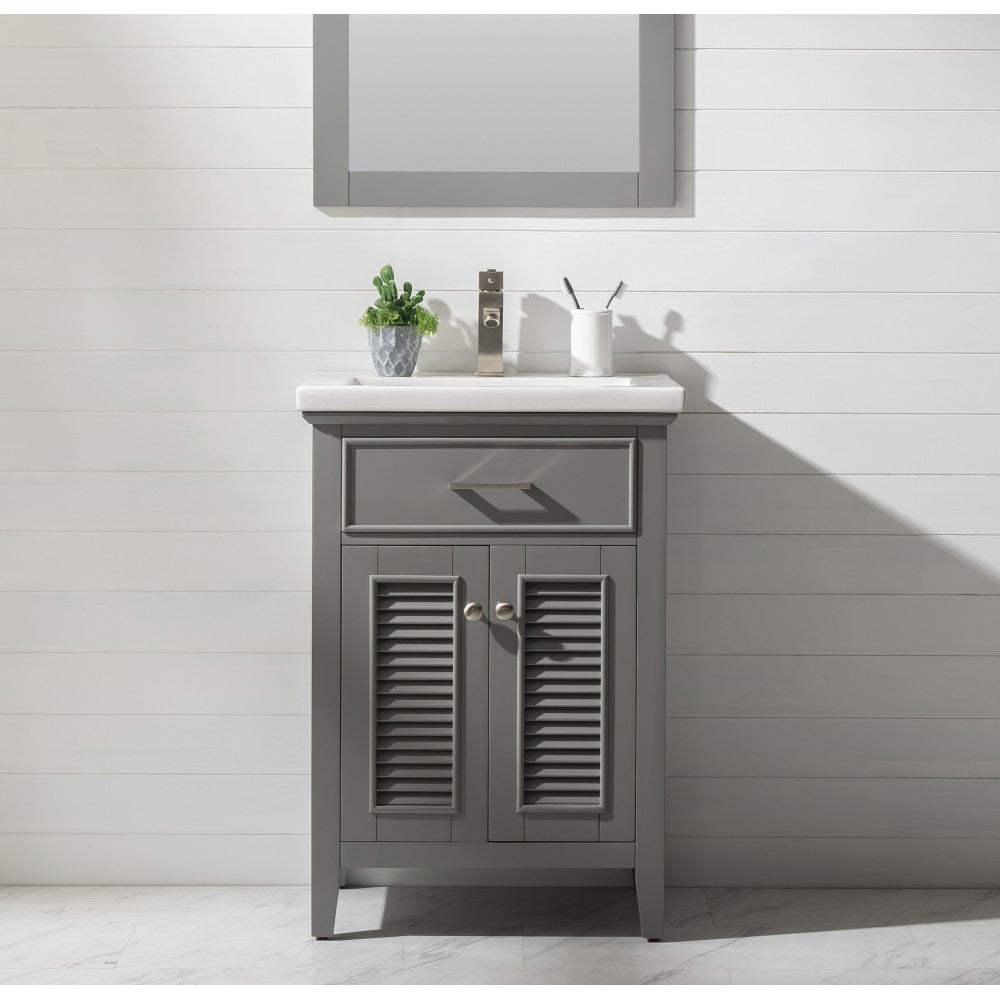 Cameron 24" Single Sink Vanity In Gray