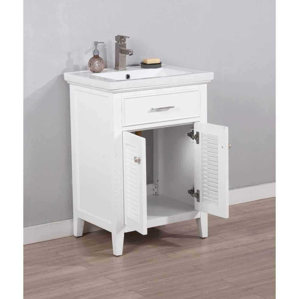 Cameron 24" Single Sink Vanity In White