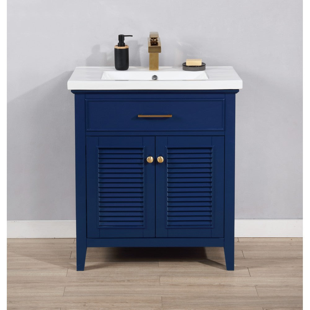 Cameron 30" Single Sink Vanity in Blue