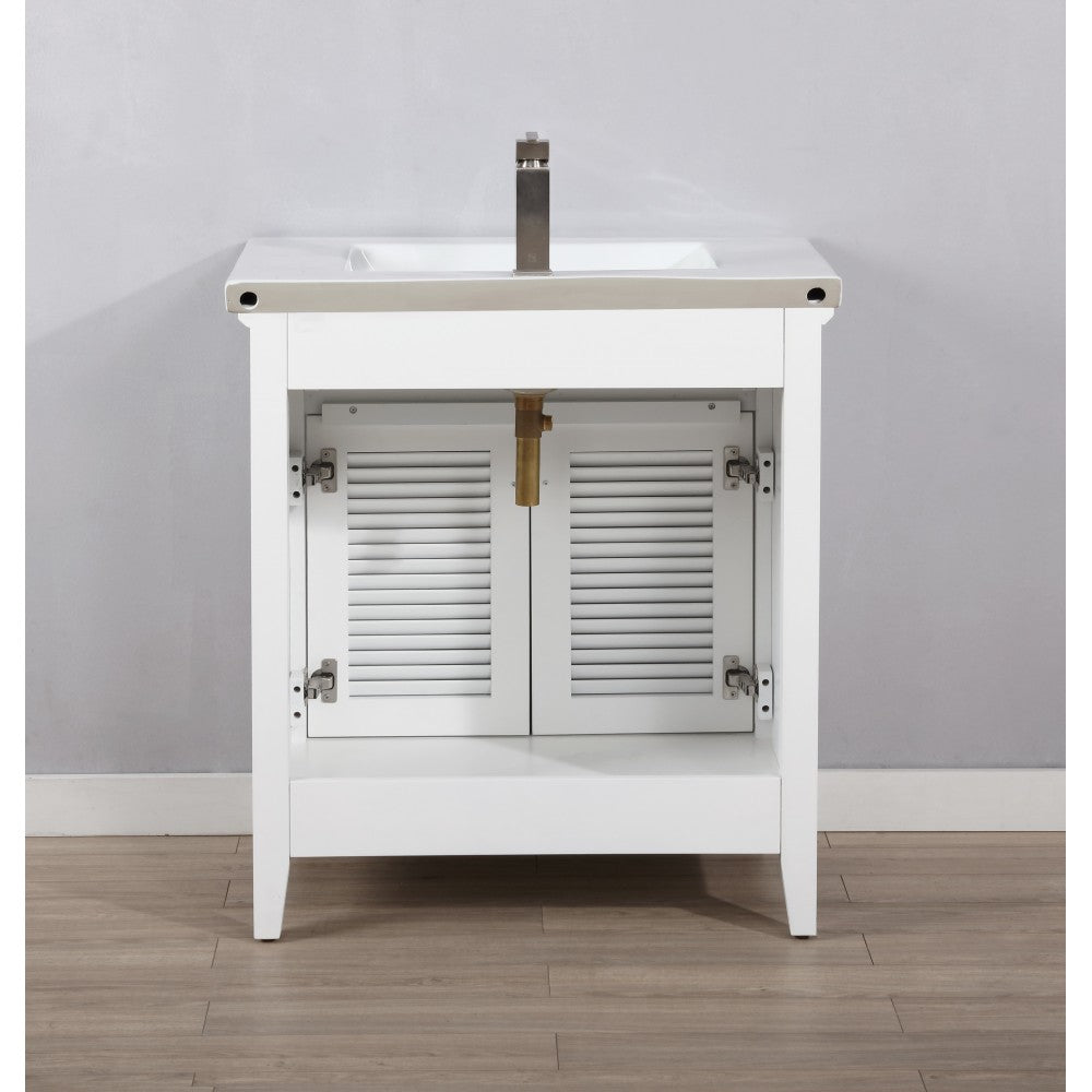 Cameron 30" Single Sink Vanity in White