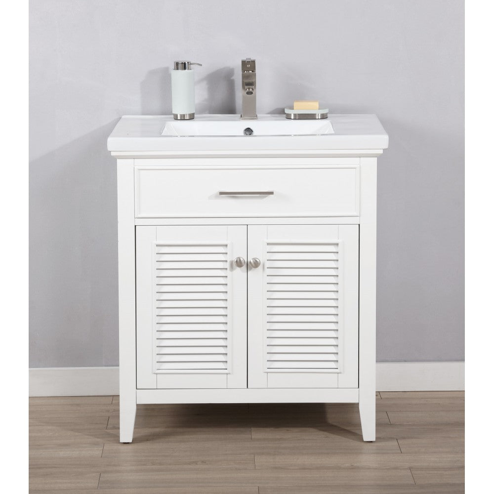 Cameron 30" Single Sink Vanity in White