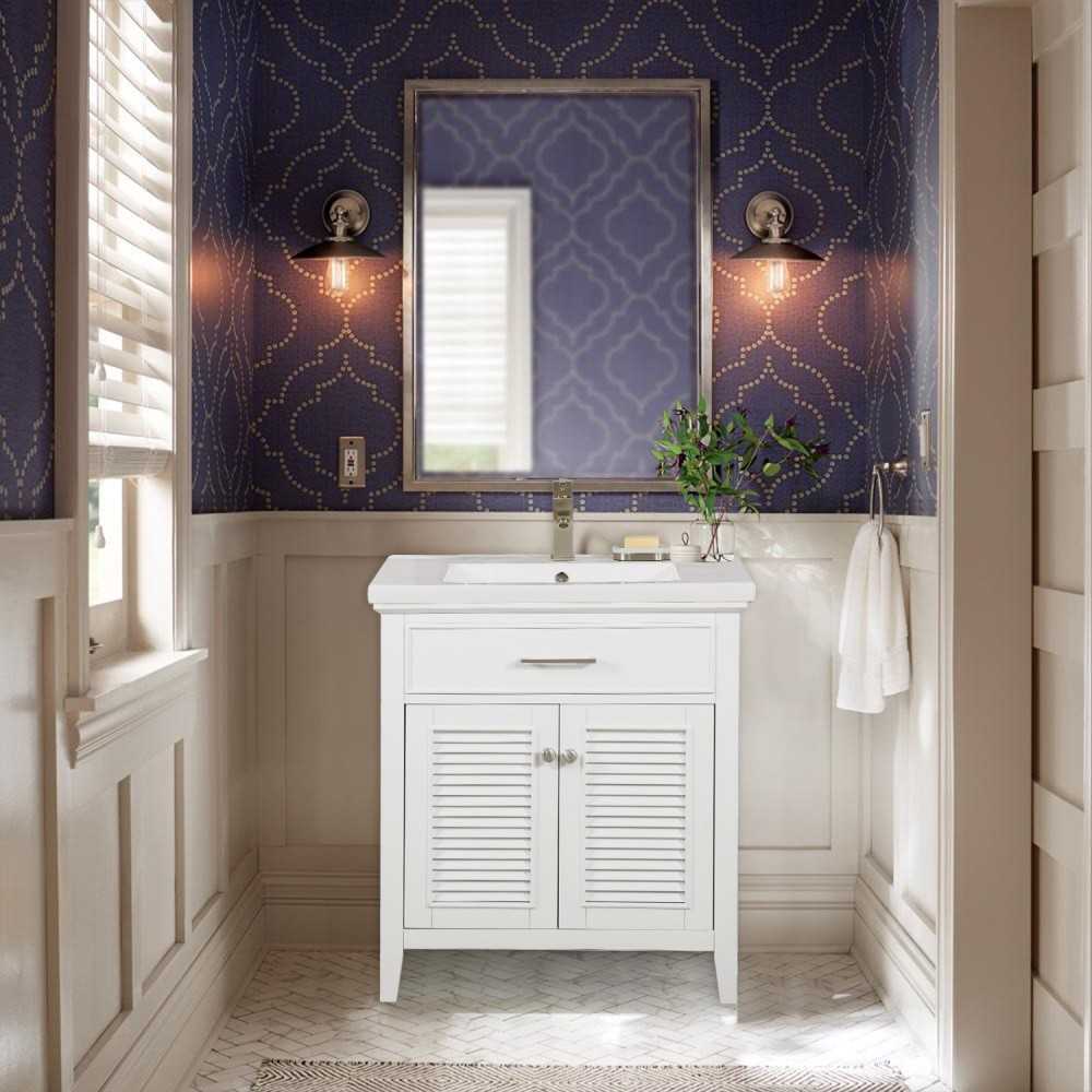 Cameron 30" Single Sink Vanity in White