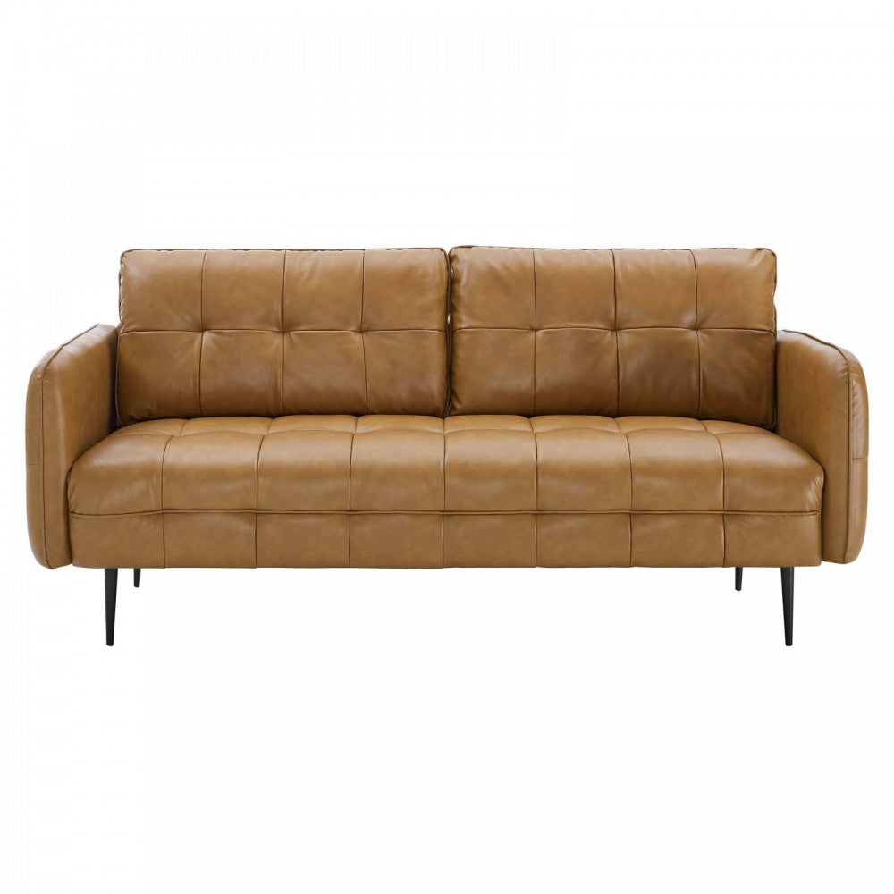 Cameron Tufted Vegan Leather Sofa