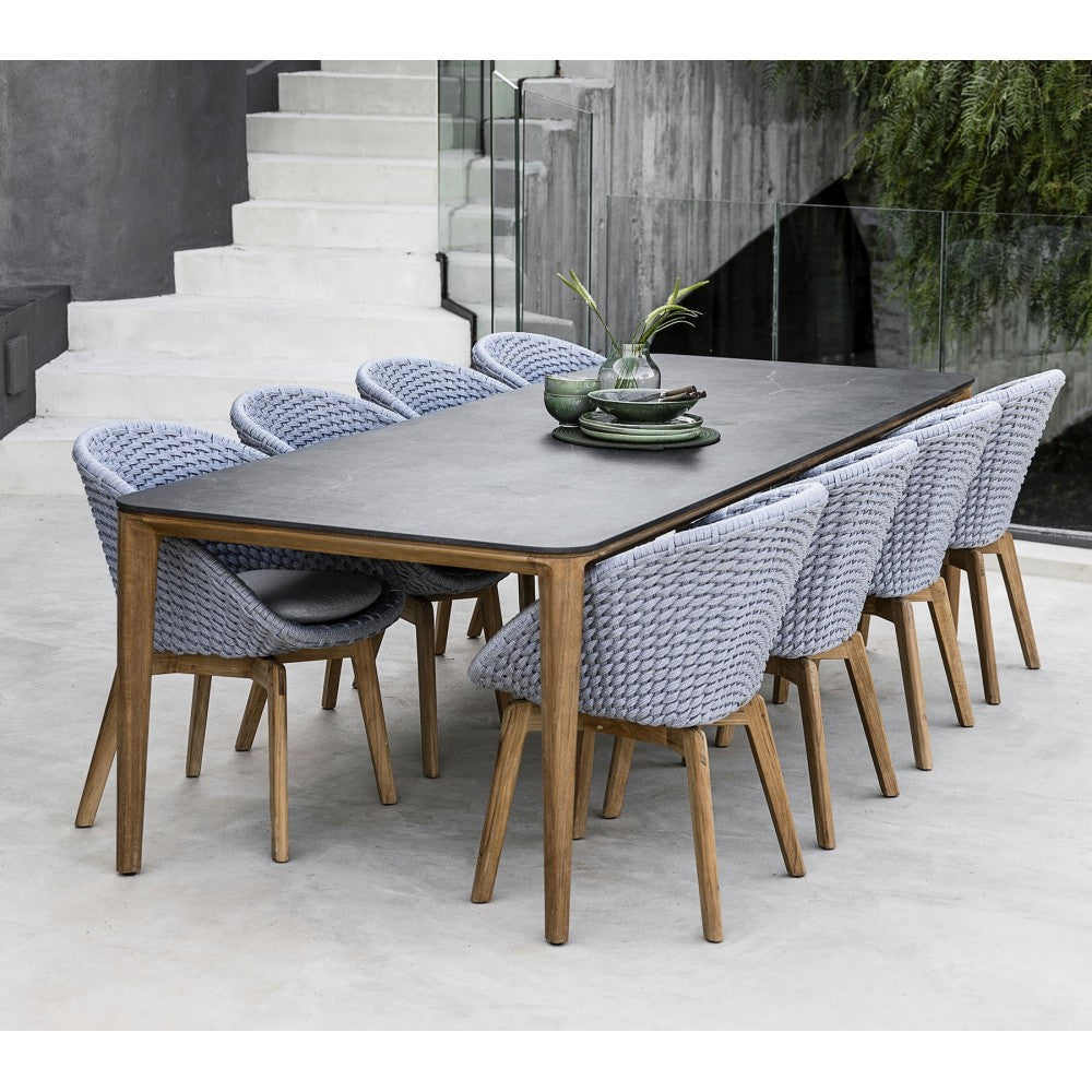 Cane-line Aspect dining table base, 110.3 x 39.4 in, 50803T
