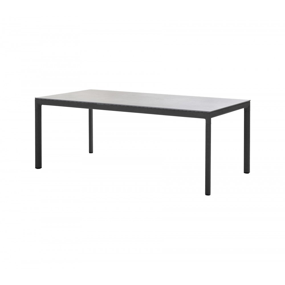 Cane-line Drop dining table base w/120 extension, 50407AL