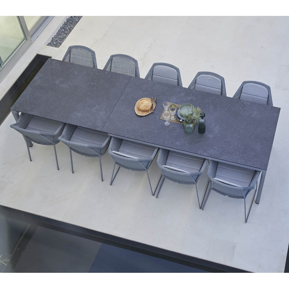 Cane-line Drop dining table base w/120 extension, 50407AL