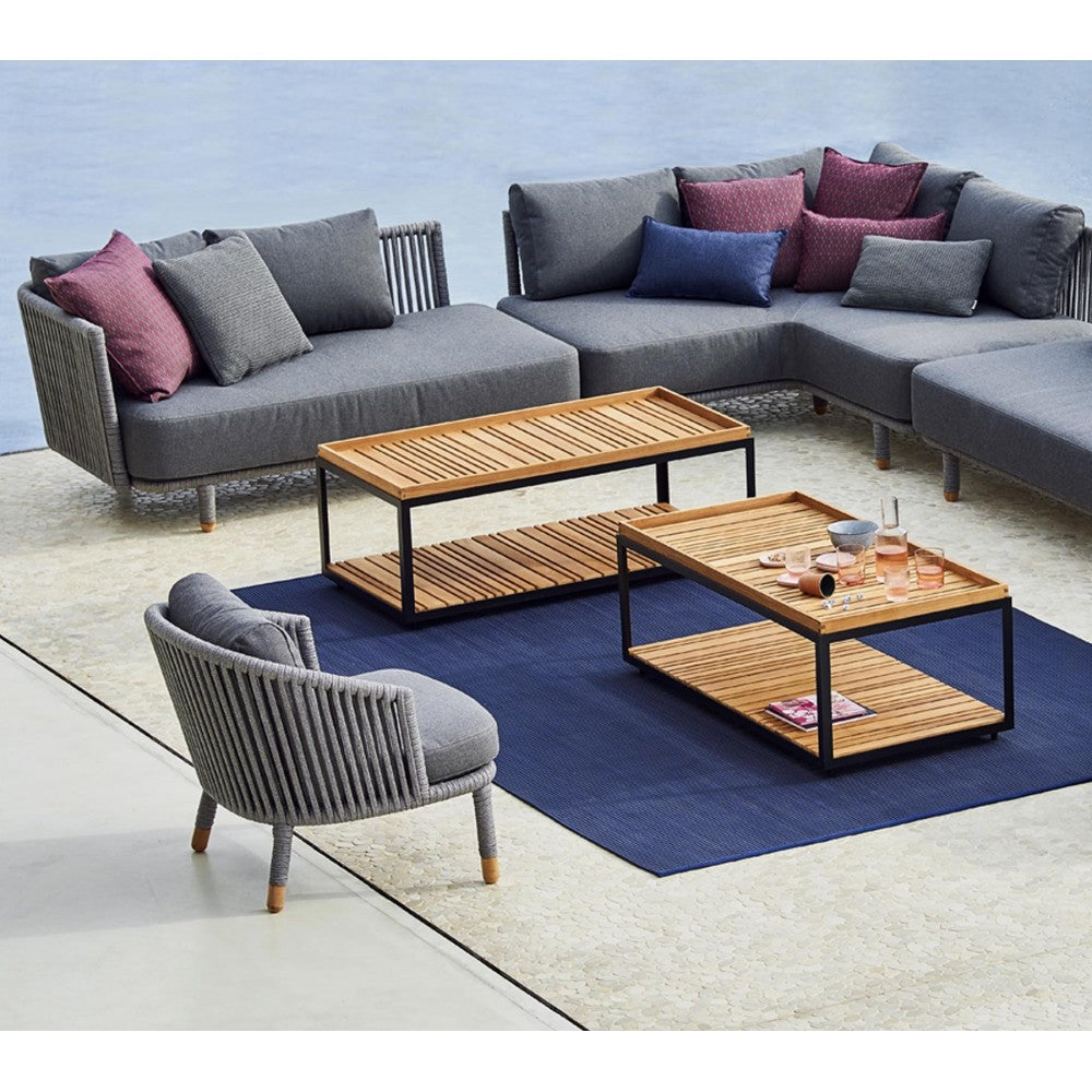 Cane-line Level coffee table rect. table top set (2 pcs.), P5009T