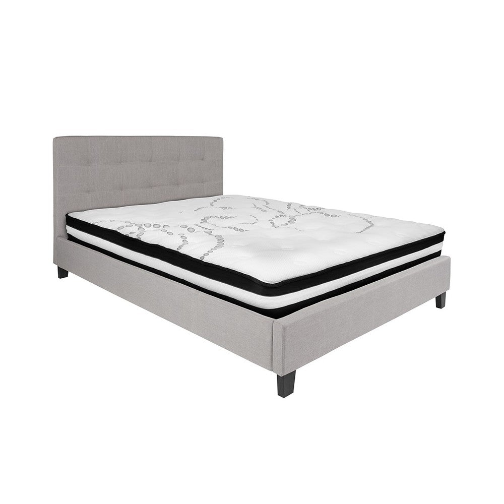 Capri Comfortable Sleep 10 Inch CertiPUR-US Certified Foam and Pocket Spring Mattress, Queen Mattress in a Box