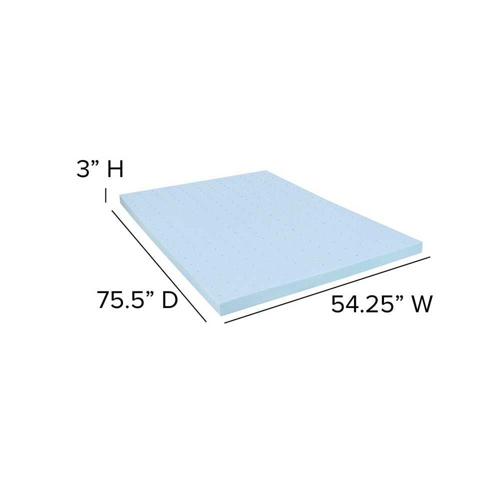 Capri Comfortable Sleep Full 12 Inch CertiPUR-US Certified Foam Pocket Spring Mattress & 3 inch Gel Memory Foam Topper Bundle