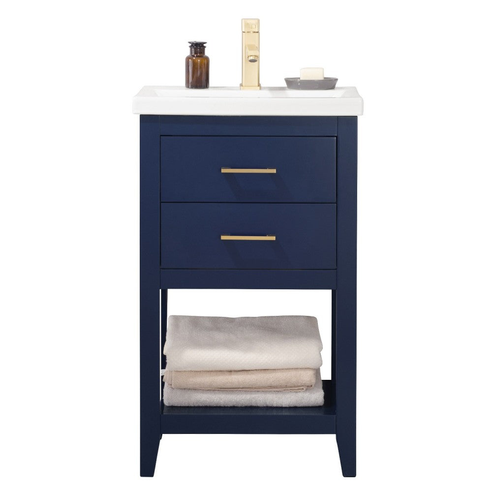 Cara 20" Single Sink Vanity In Blue
