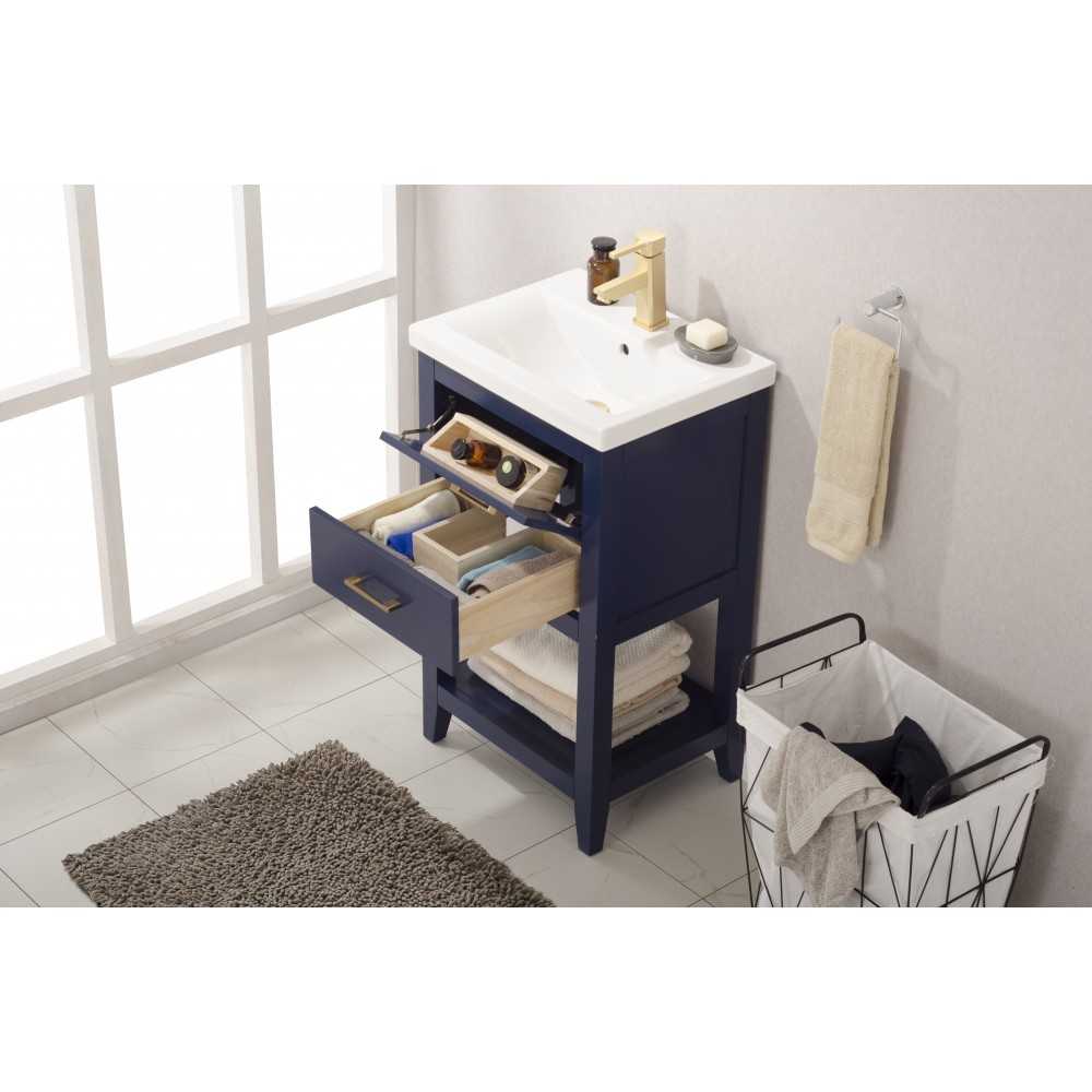 Cara 20" Single Sink Vanity In Blue