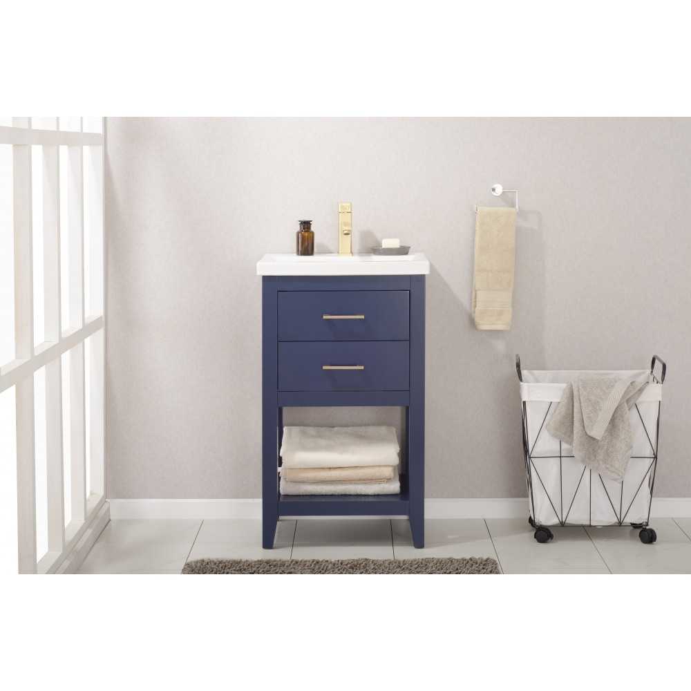 Cara 20" Single Sink Vanity In Blue